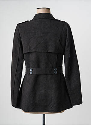 Paltas kišenės be gobtuvų juodas HF WOMAN COLLECTION moteris