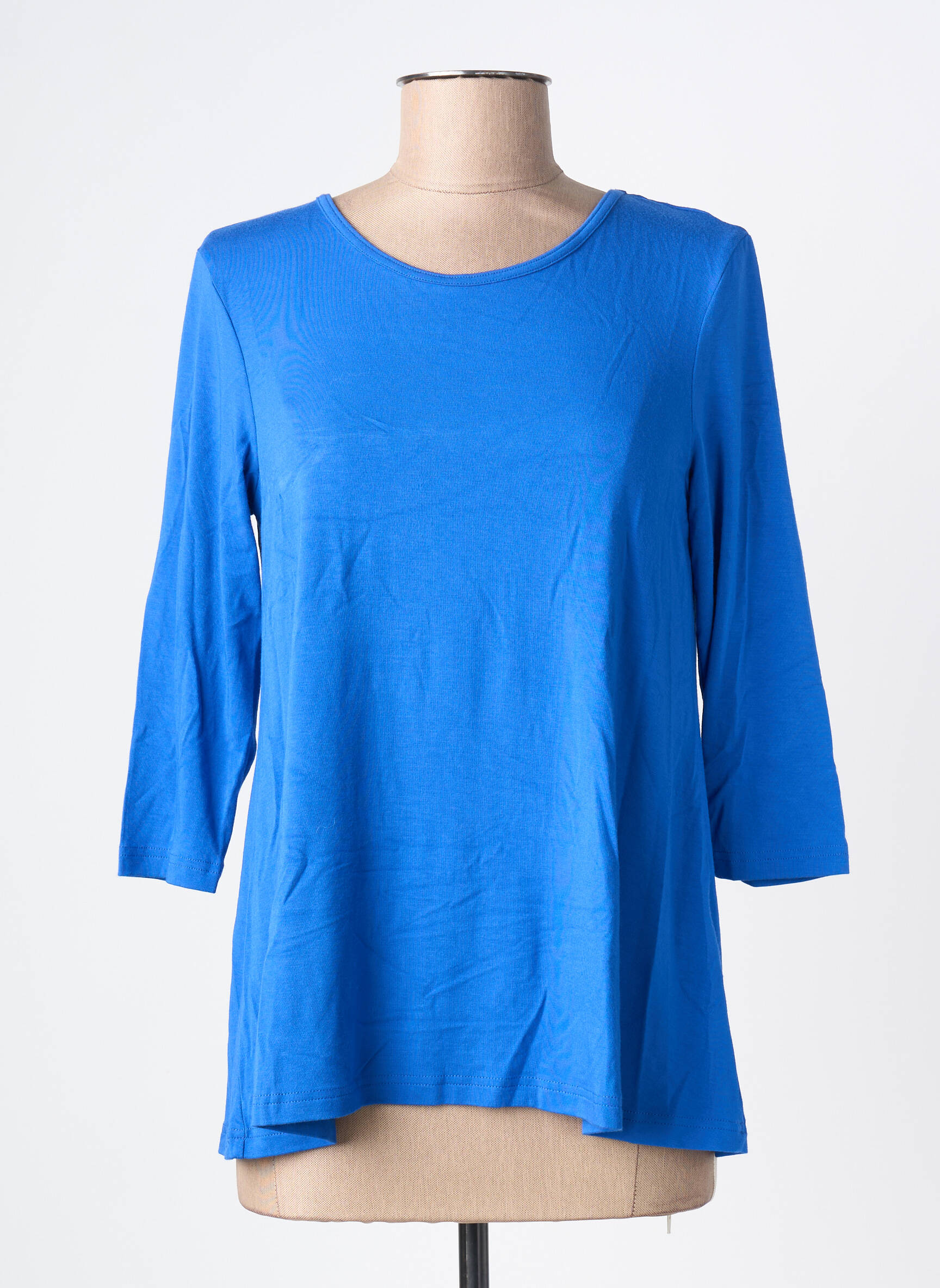 T-marškinys 3/4 rankovės 3/4 rankovės mėlyna BY BASICS moteris