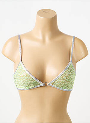 Liemenėlė be rėmo aukšti trikampiai geltona LA NOUVELLE moteris