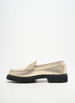 Mokasīnai satino audinys plokščias kulnas iki 3 cm auksas SESA FOOTWEAR moteris