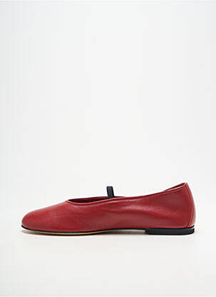 Balerinos apvalus mygtukas plokščias kulnas iki 3 cm raudona SESA FOOTWEAR moteris