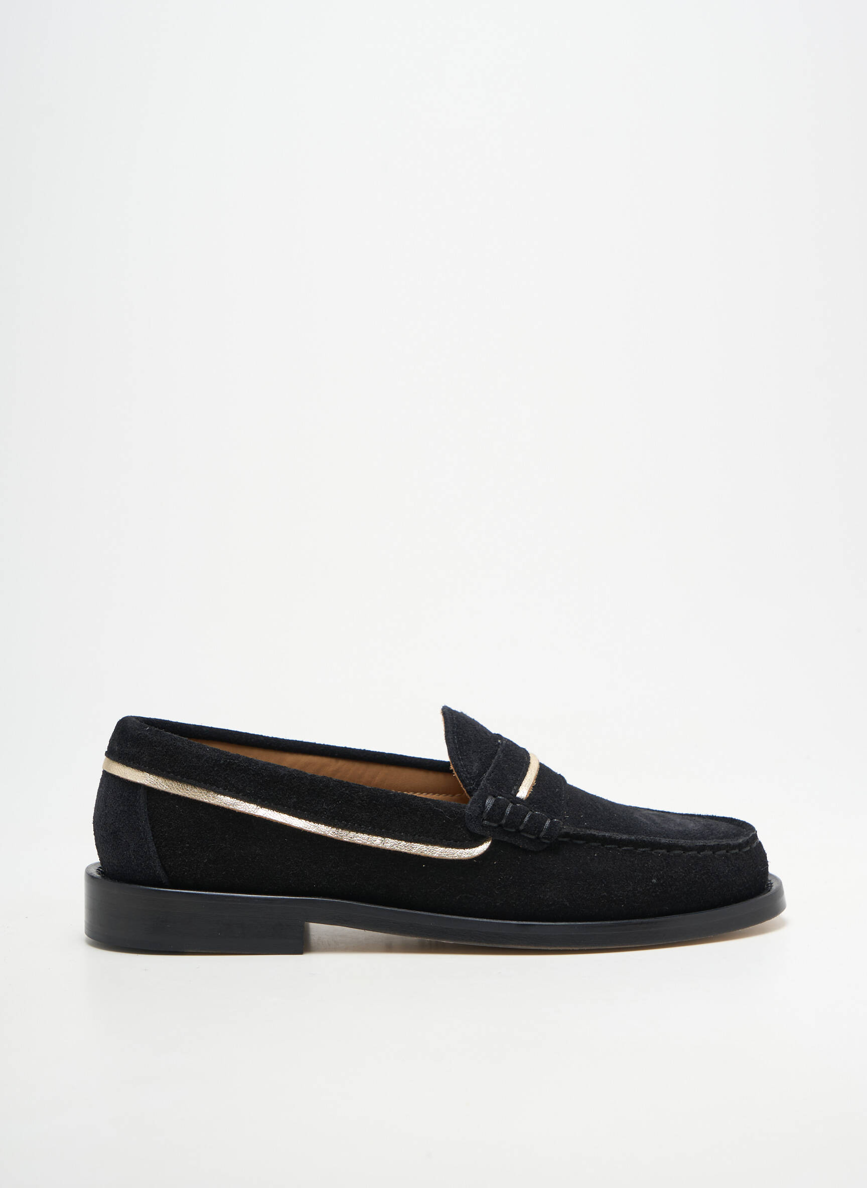 Mokasīnai satino audinys plokščias kulnas iki 3 cm juodas SESA FOOTWEAR moteris