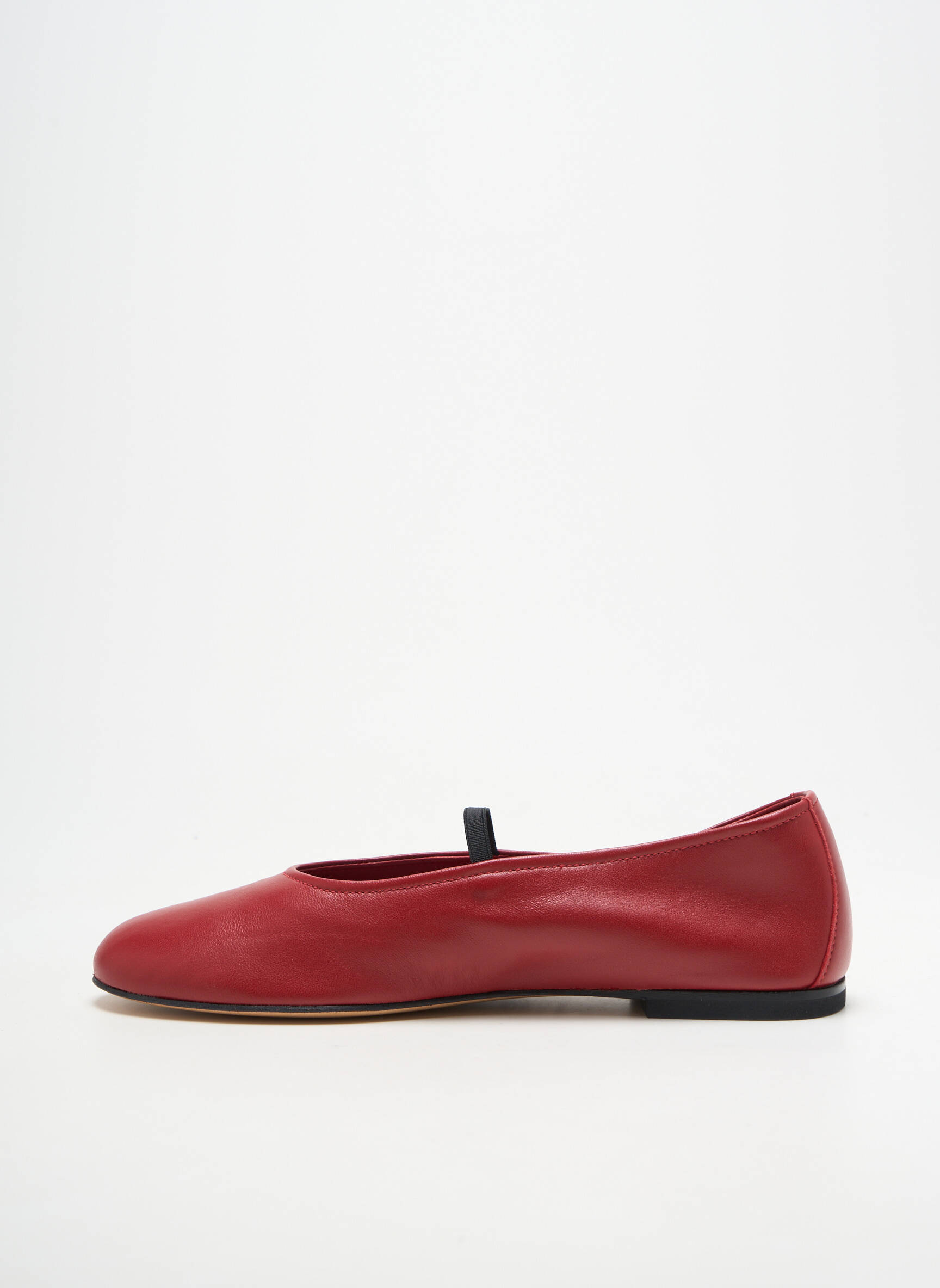 Balerinos apvalus mygtukas plokščias kulnas iki 3 cm raudona SESA FOOTWEAR moteris