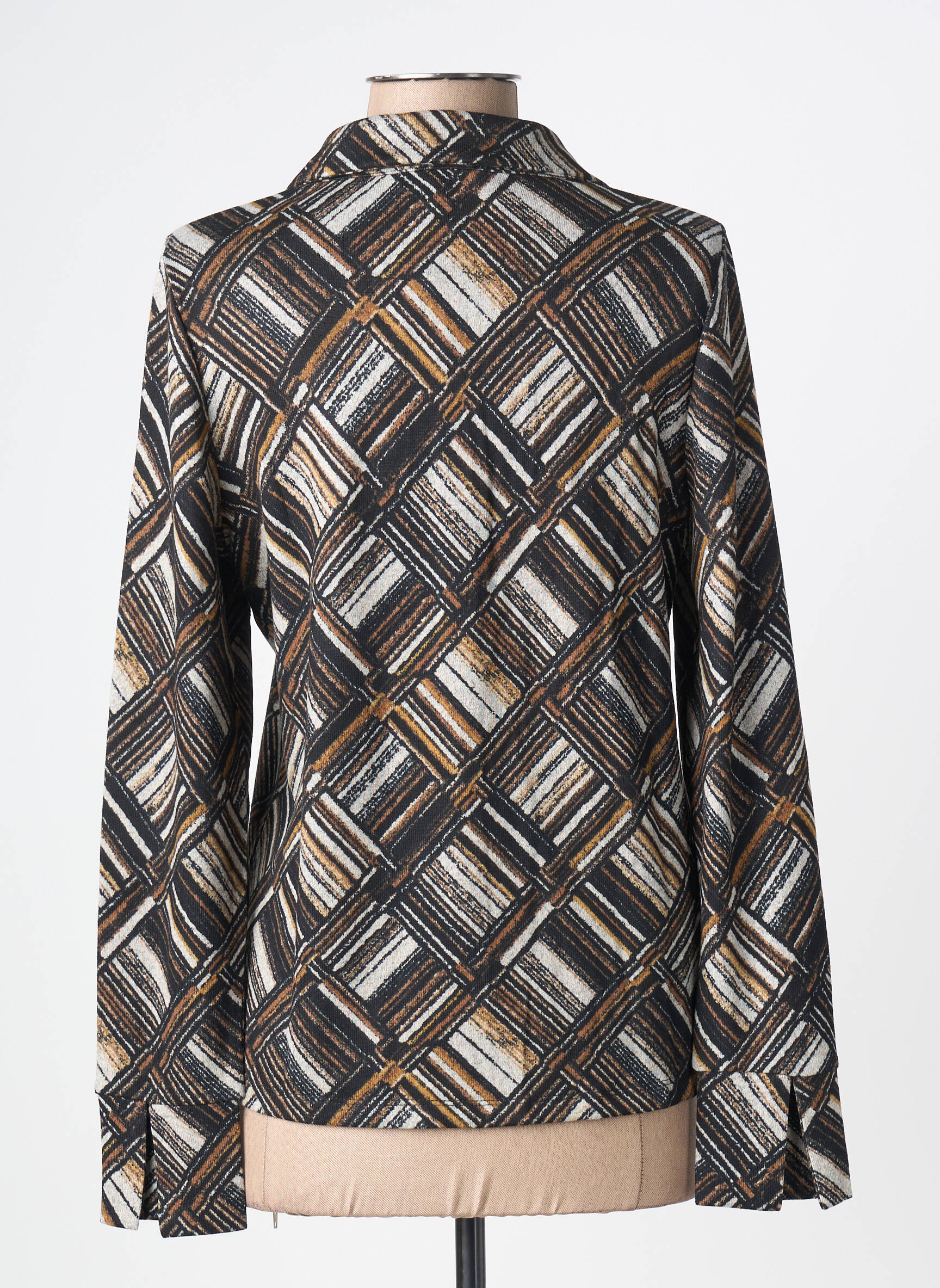 Moteriškas marškinys centrinė iškirptė ilgos rankovės juodas SURKANA moteris