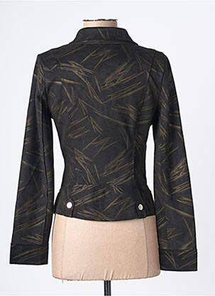 Kasdienis švarkas kraštas su apykakle juodas H F WOMAN COLLECTION moteris