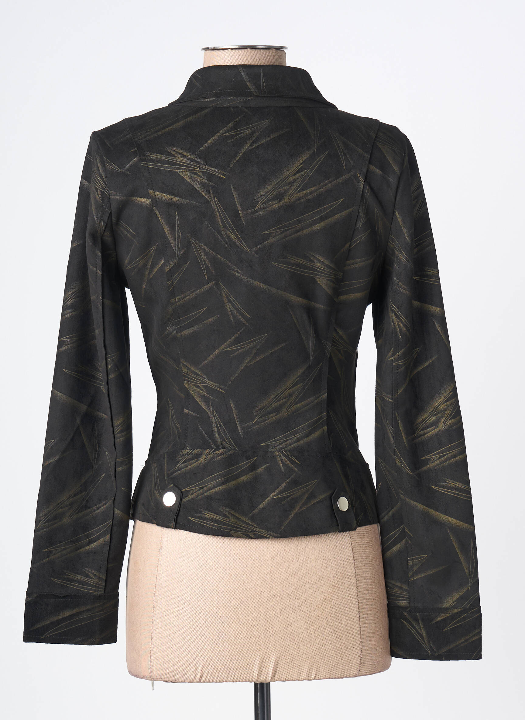 Kasdienis švarkas kraštas su apykakle juodas H F WOMAN COLLECTION moteris