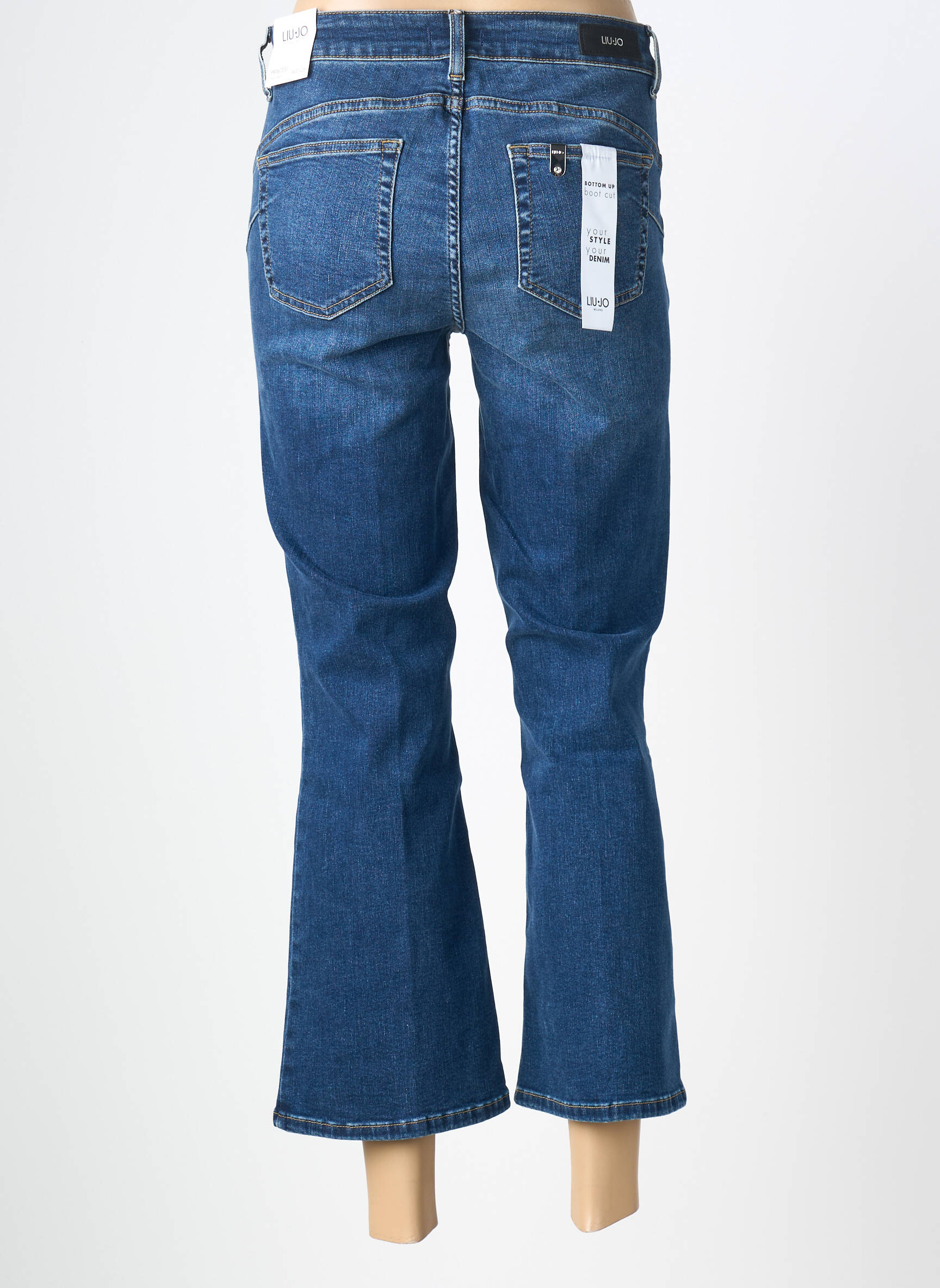 Bootcut džinsai normala dydis normala dydis mėlyna LIU JO moteris