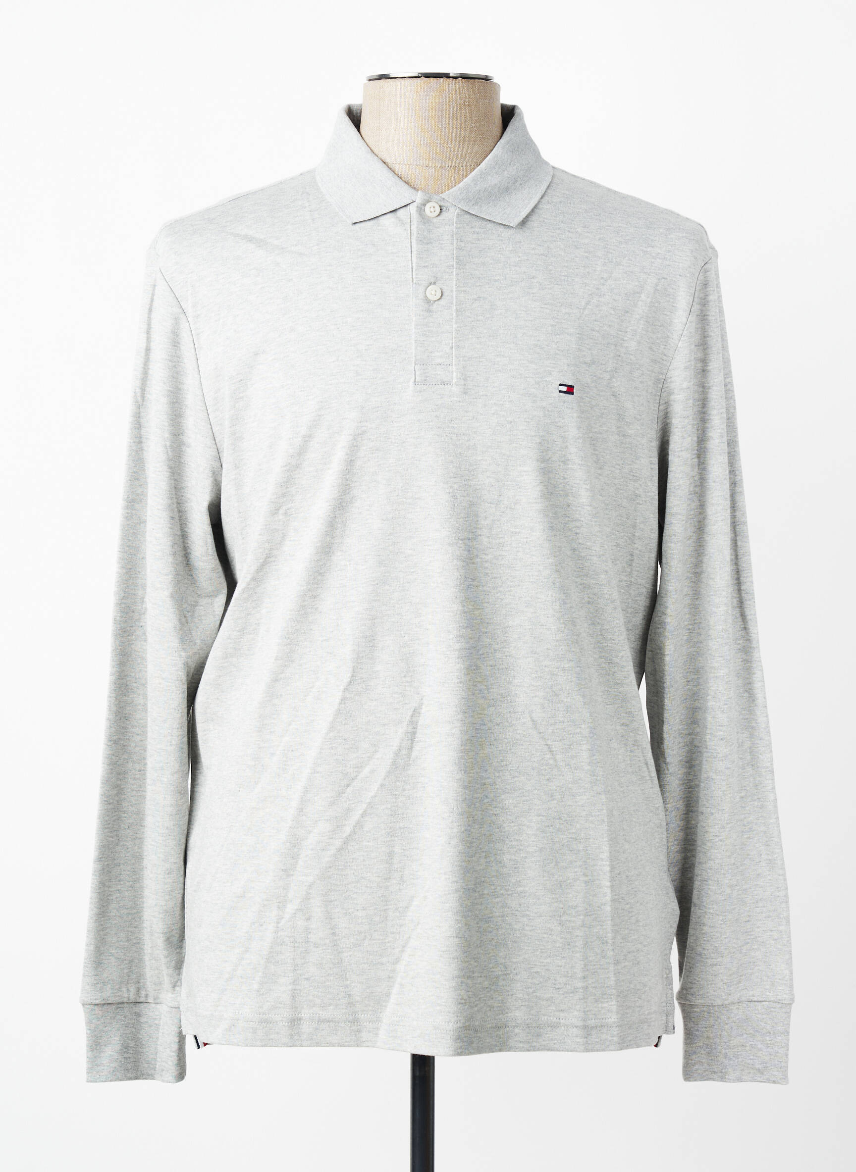Polo ilgos rankovės ilgos rankovės pilka TOMMY HILFIGER vyras