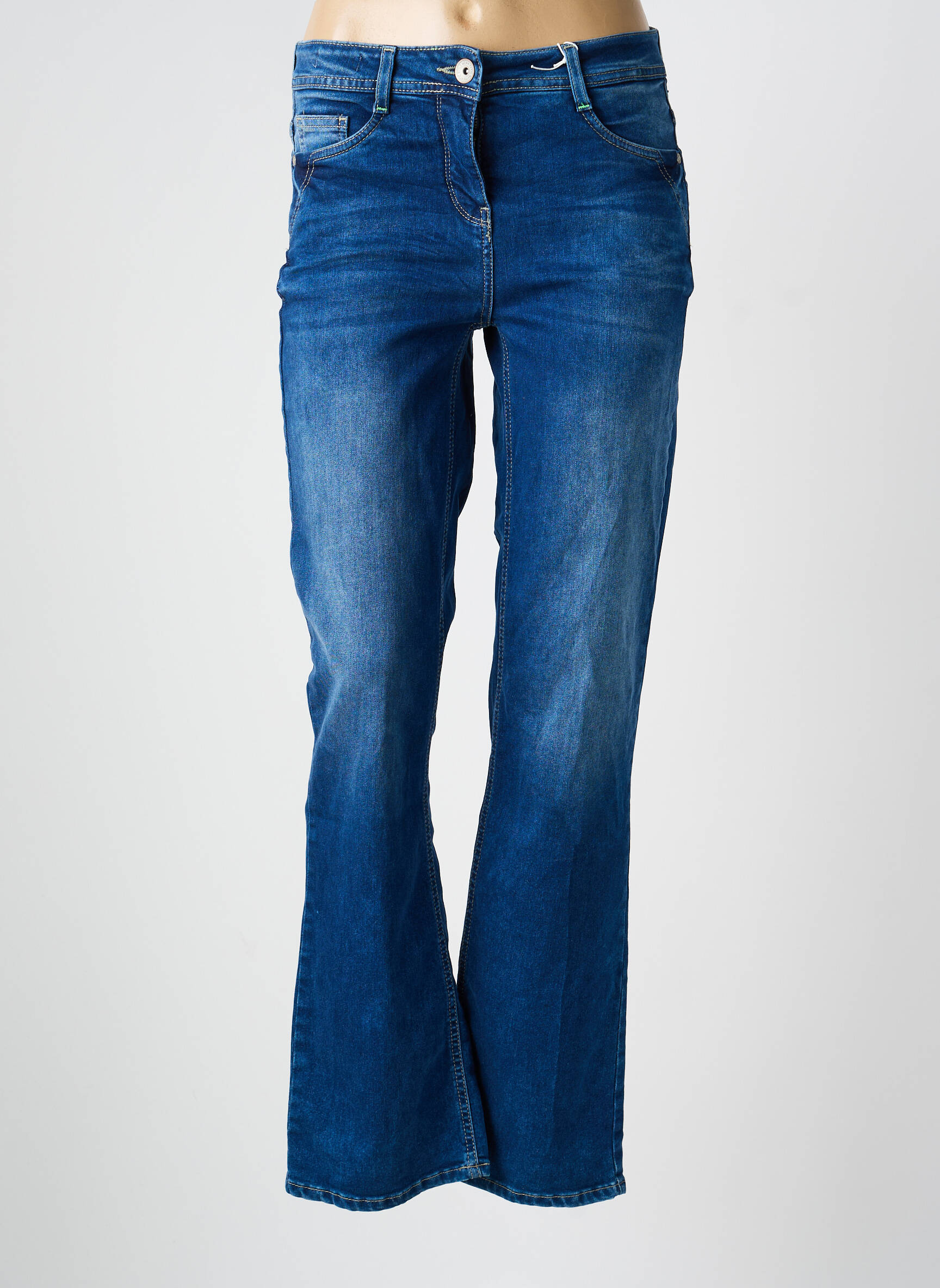 Bootcut džinsai tamprumas maža dydžio mėlyna CECIL moteris
