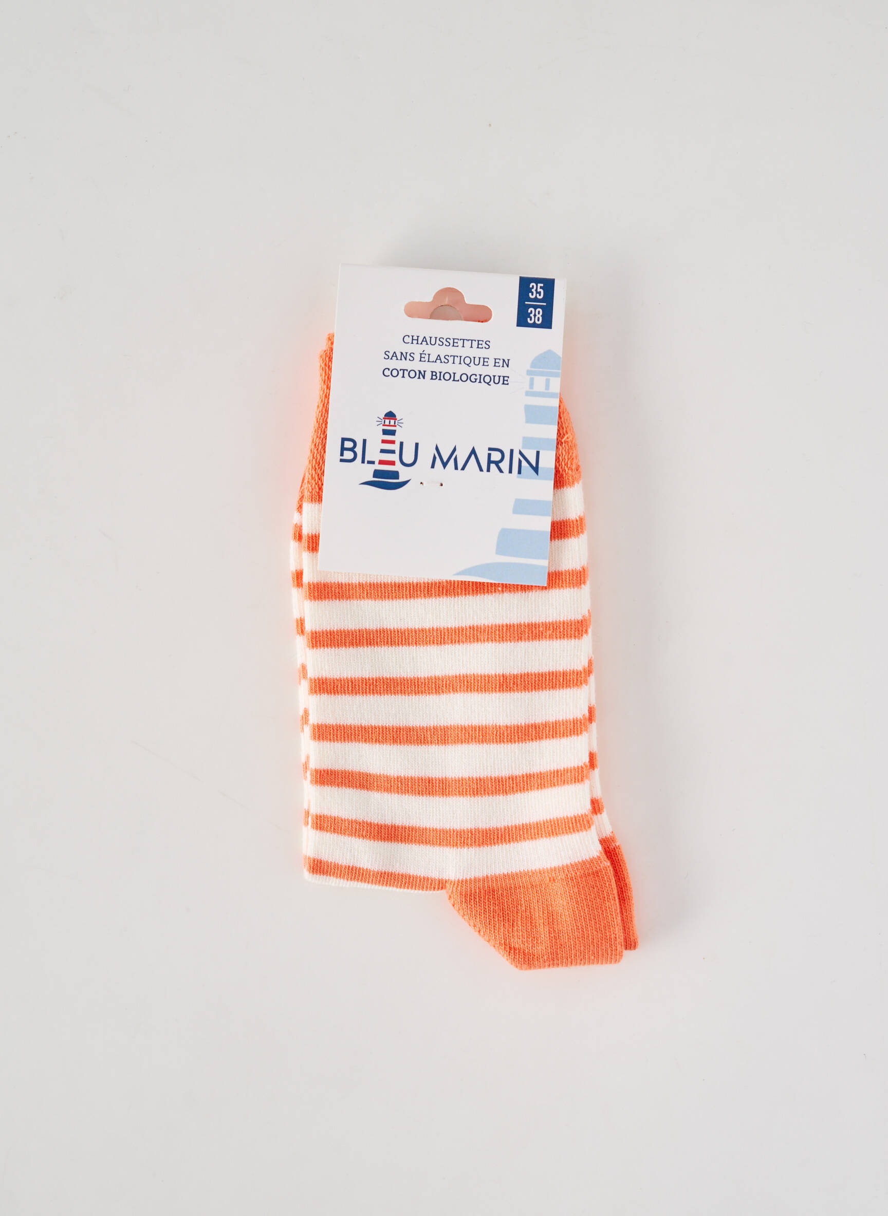 Kojinės tamprumas oranžinė BLEU MARIN moteris