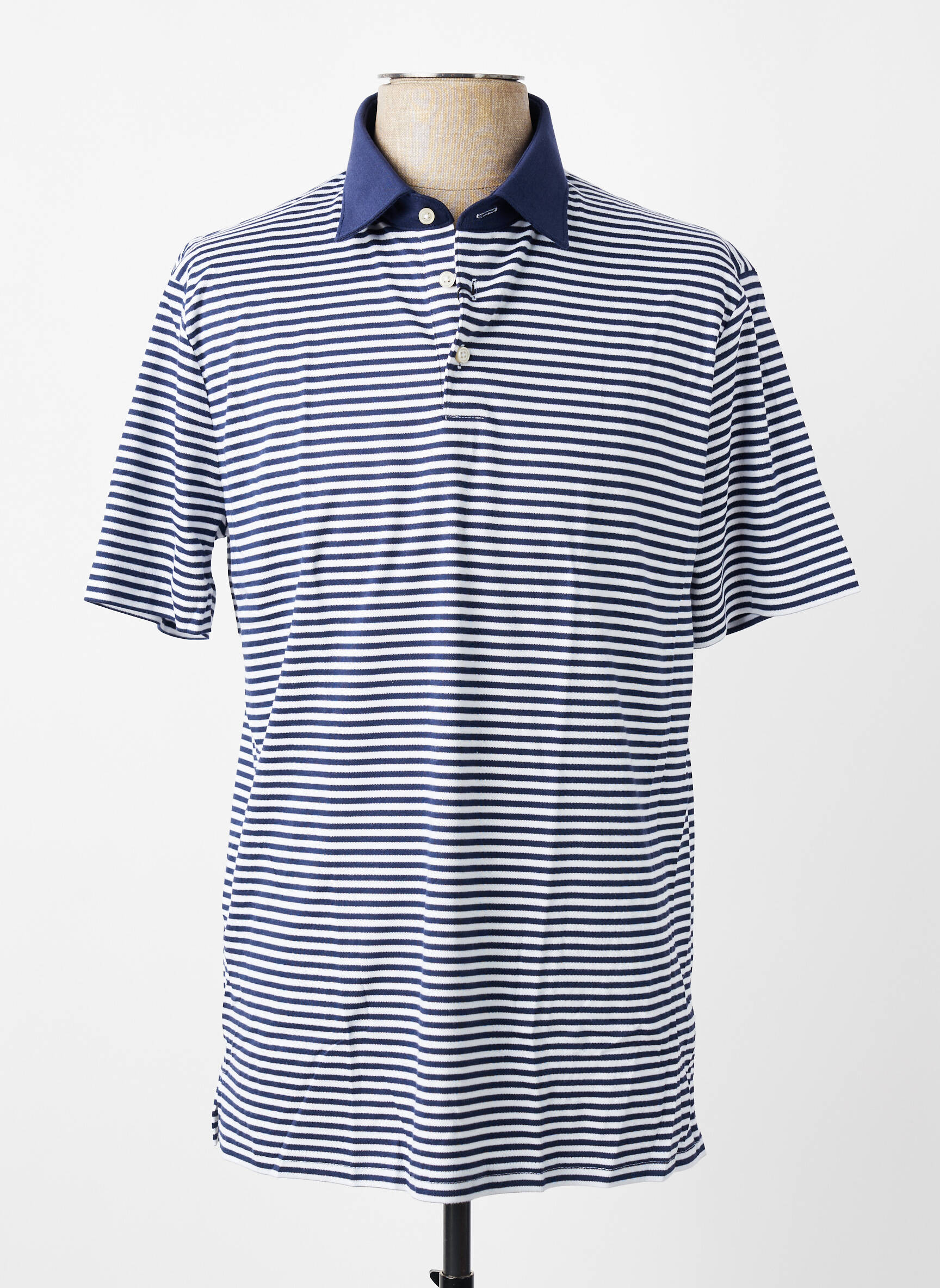 Polo jersey audinys trumpas rankovės tamsiai mėlyna DESOTO vyras