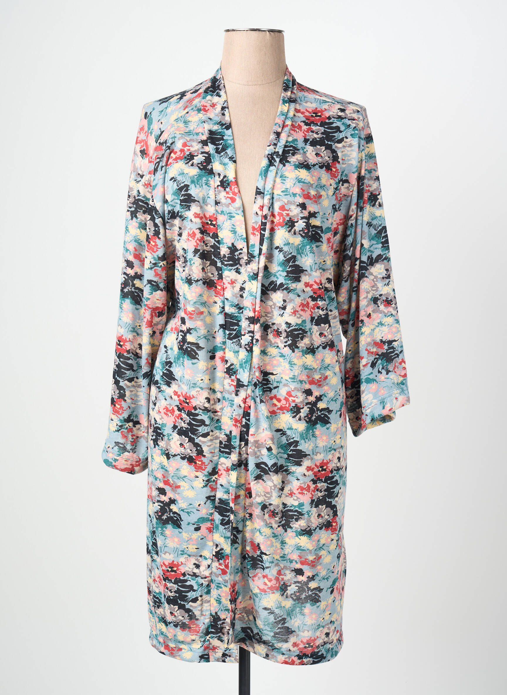 Kimono striukė fantazijos raštas mėlyna PLUME moteris