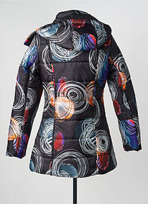 Pūkinė striukė ilgos rankovės su gobtuvu juodas C.MISSARO moteris