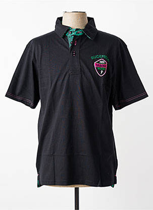 Polo jersey audinys trumpas rankovės juodas RUCKFIELD vyras
