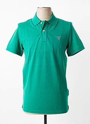 Polo tiesi kirpimas trumpas rankovės žalias GANT vyras