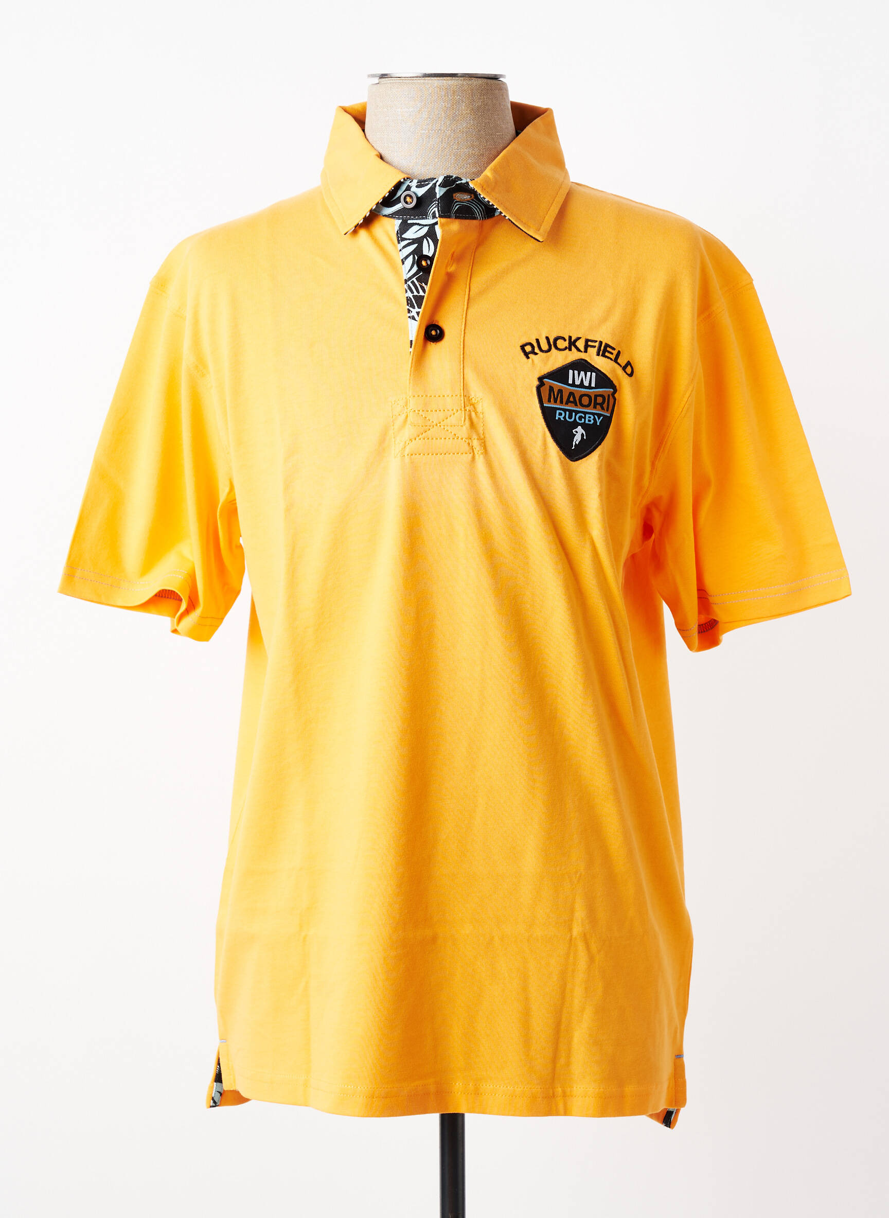 Polo jersey audinys trumpas rankovės oranžinė RUCKFIELD vyras