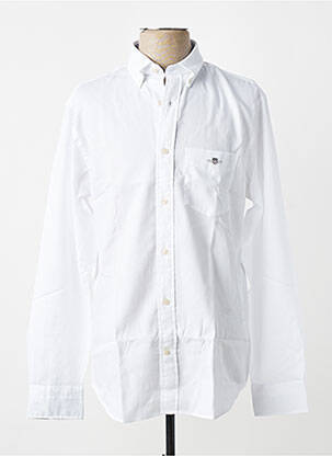 Ilgomis rankovėmis marškinys kišenės baltas GANT vyras