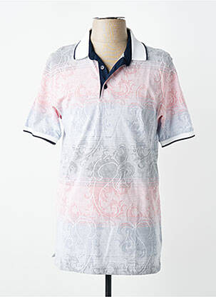 Polo jersey audinys trumpas rankovės rožinė LOUIS VICTOR vyras