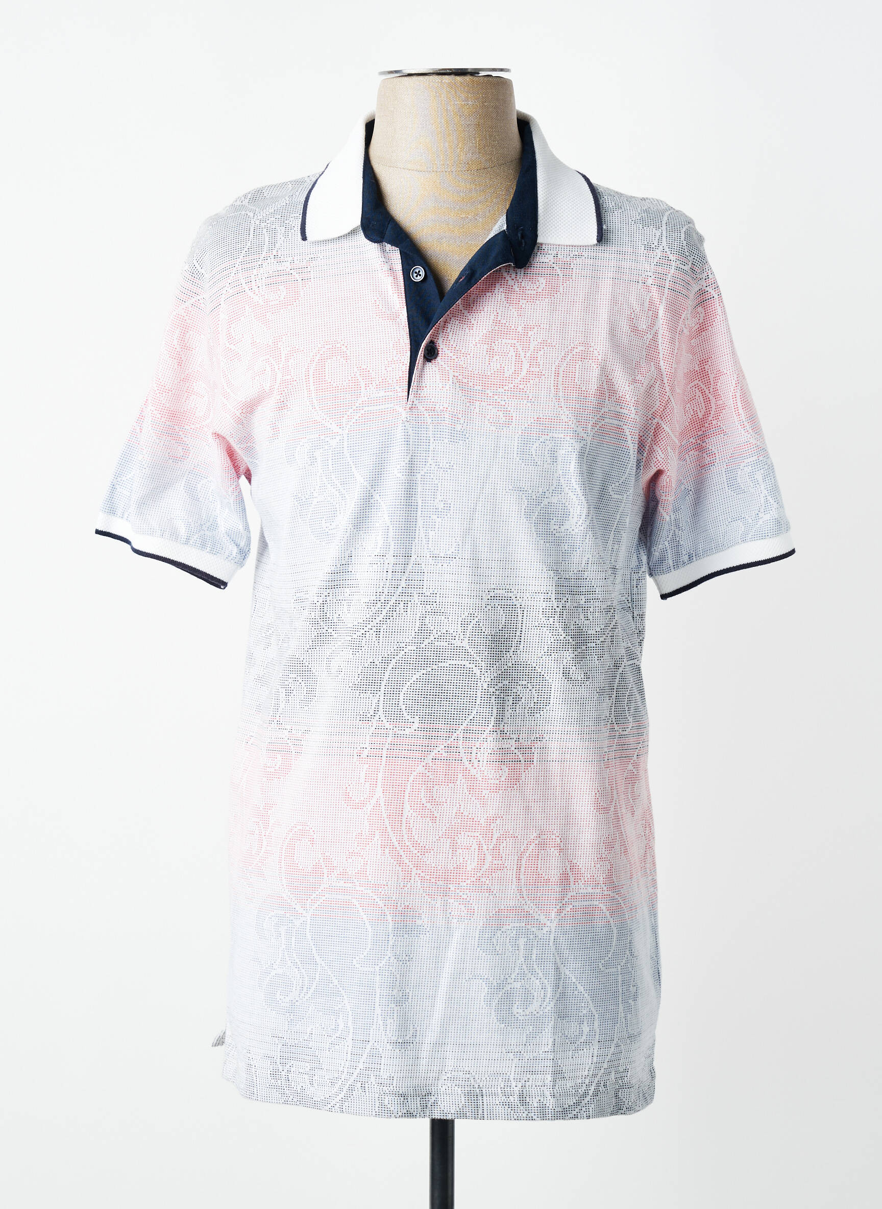 Polo jersey audinys trumpas rankovės rožinė LOUIS VICTOR vyras