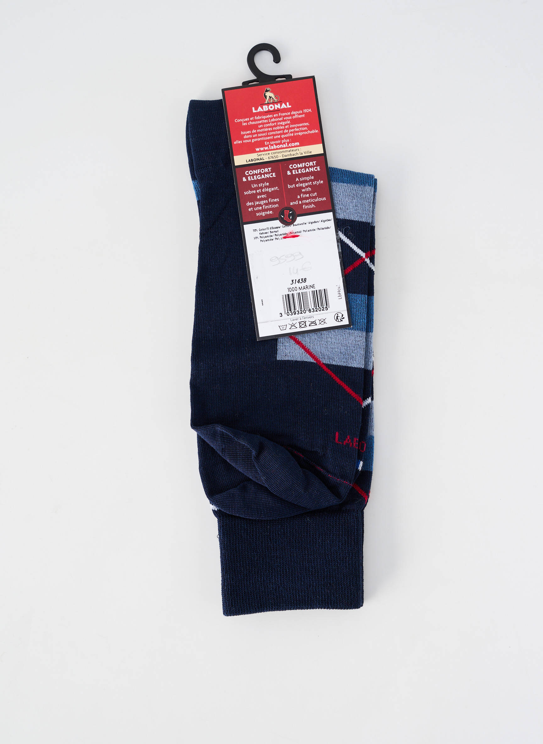 Kojinės fantazijos raštas mėlyna LABONAL vyras