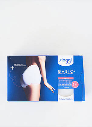 Aukšta kelnaitė tamprumas baltas SLOGGI moteris