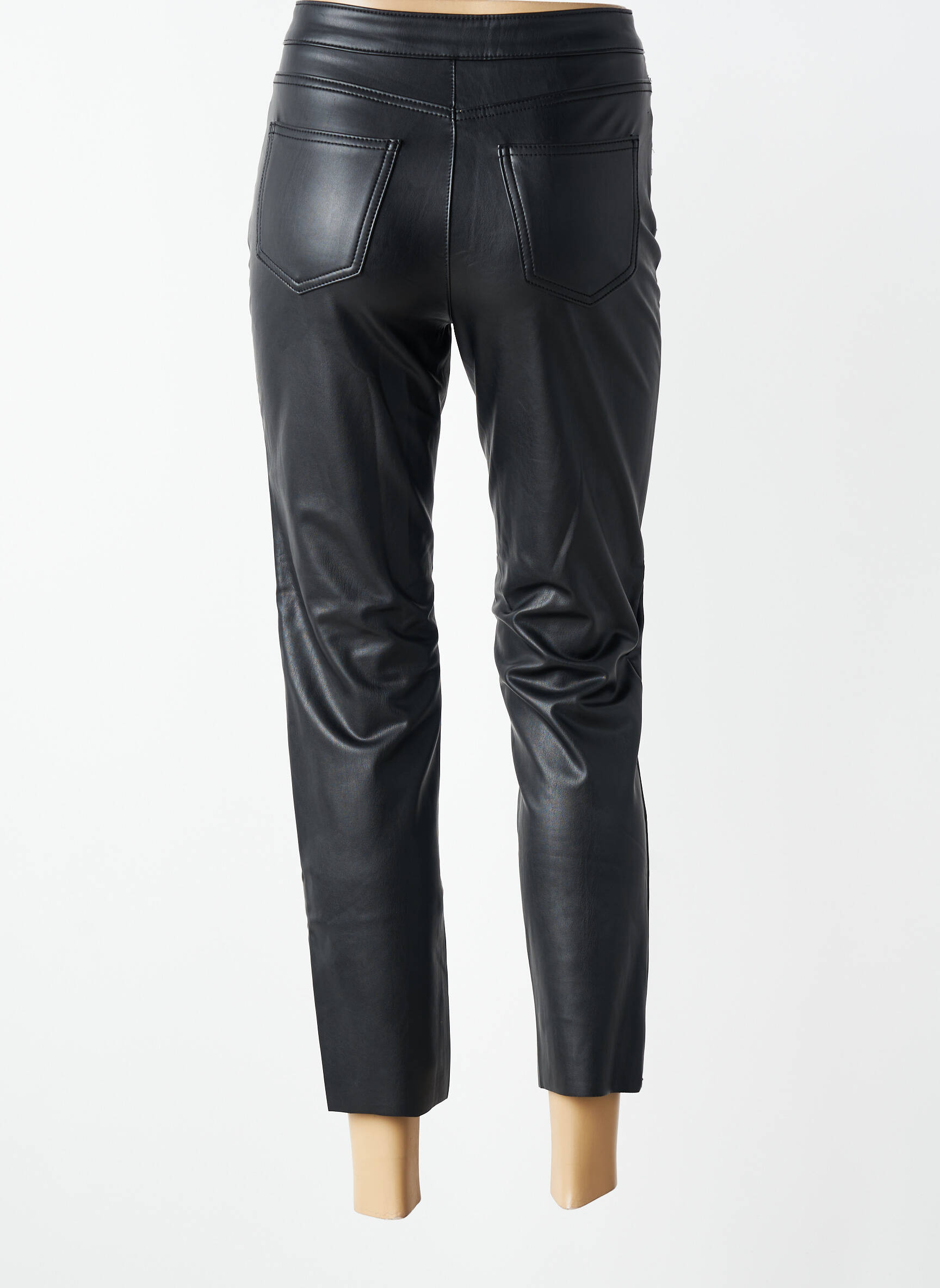 7/8 kelnės uždarymas su užtrauktuku po mygtuku uždengimu juodas VERO MODA moteris
