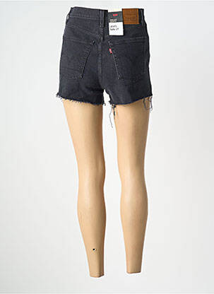 Šortas denimo audinys aukšta talija juodas LEVI'S moteris