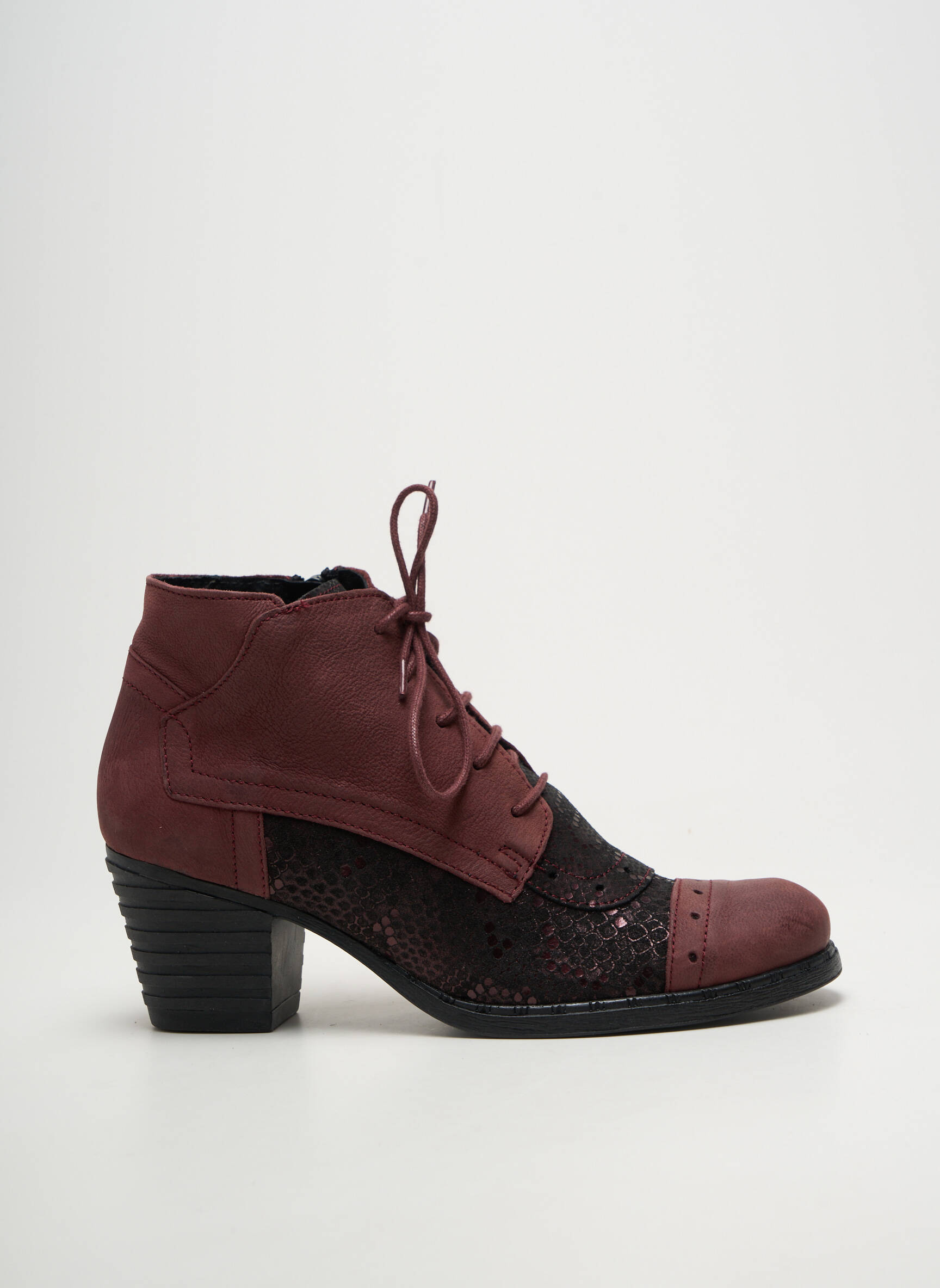 Batai/botai užtrauktukas ir raišteliai kulnas nuo 4 iki 6 cm violetinis ALCE SHOES moteris