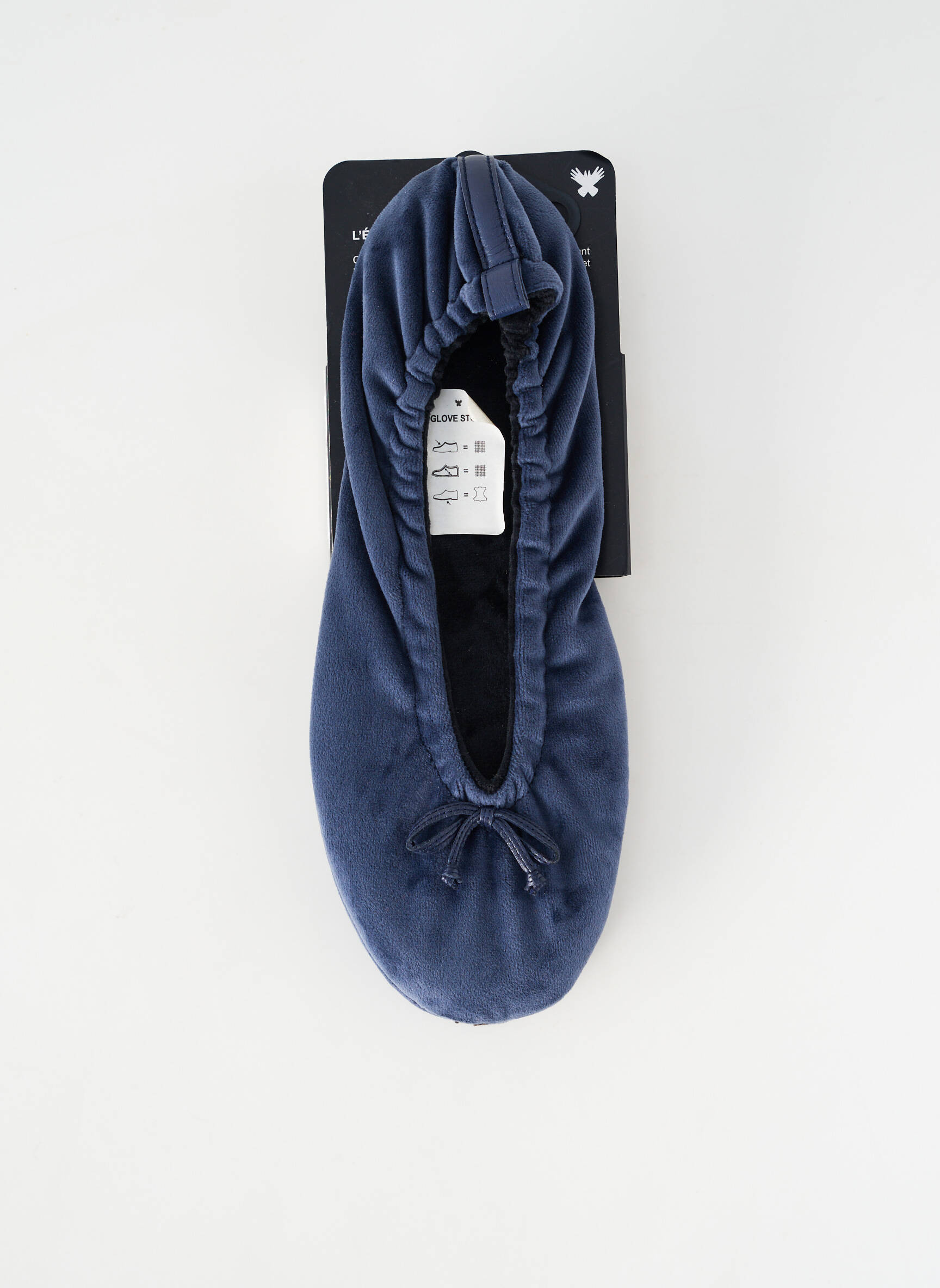 Bateliai/pantofliai odinė išorinė padas plokščias kulnas iki 3 cm mėlyna GLOVE STORY moteris