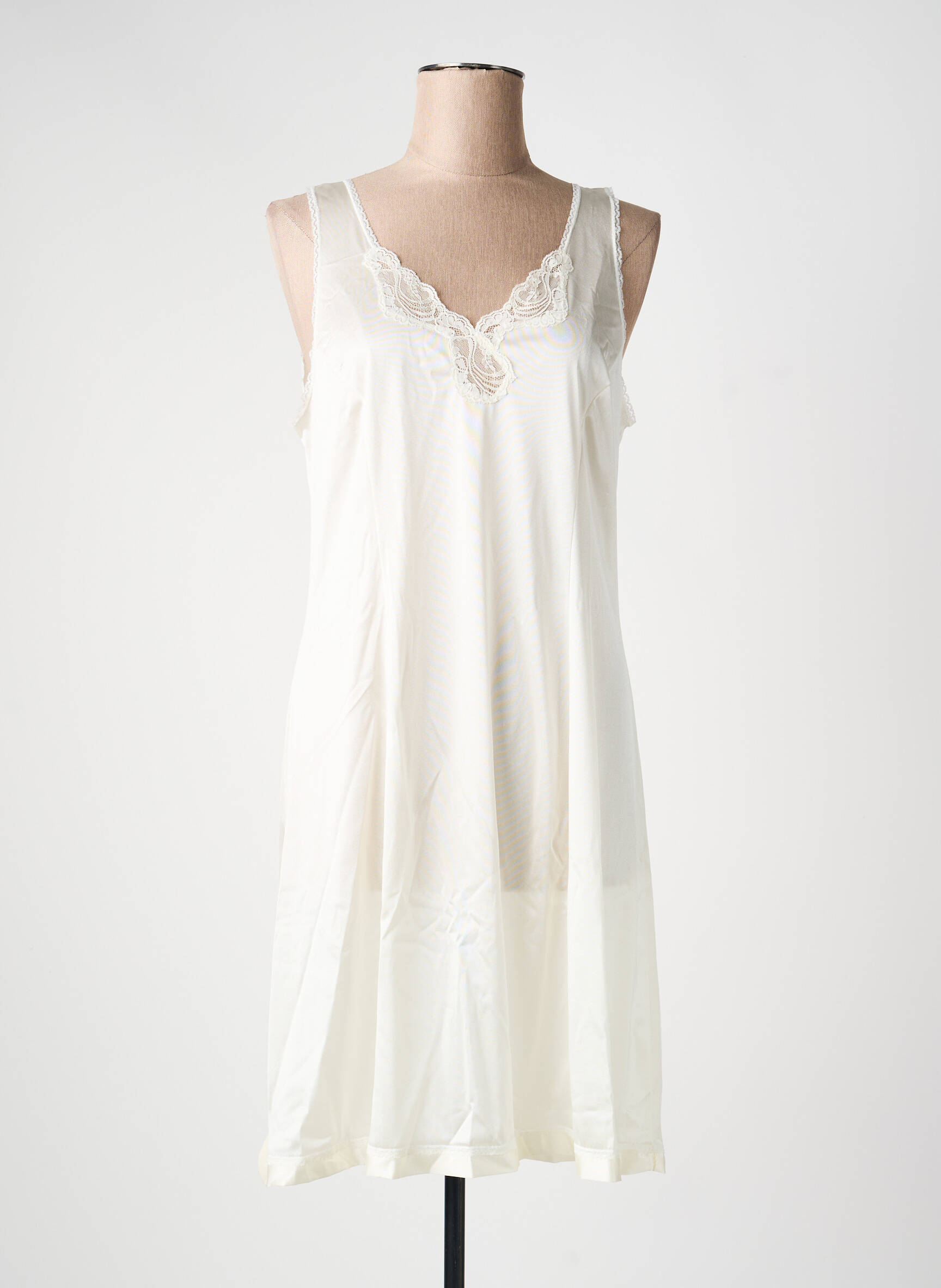 Naktinė suknelė/combinette satino efektas bežinis LINGERIE ELIZABETH moteris