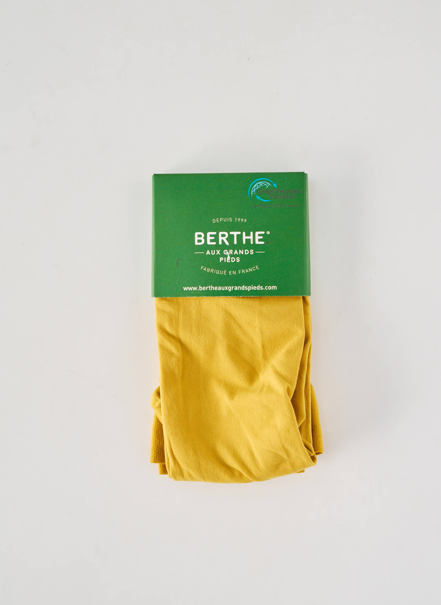 Kojinės lengva ir skaidri geltona BERTHE AUX GRANDS PIEDS moteris