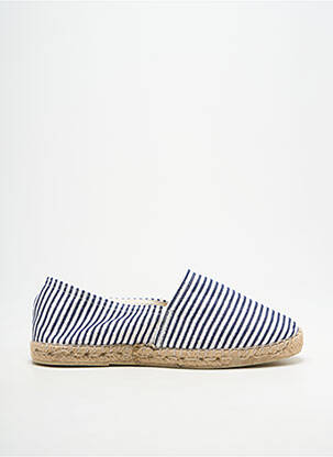 Espadrilės satino audinys plokščias kulnas iki 3 cm mėlyna LA MAISON DE L'ESPADRILLE moteris