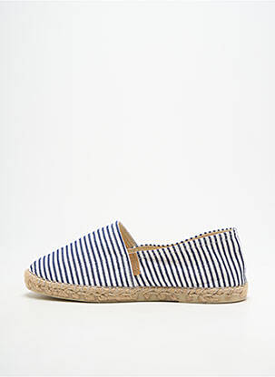 Espadrilės satino audinys plokščias kulnas iki 3 cm mėlyna LA MAISON DE L'ESPADRILLE moteris