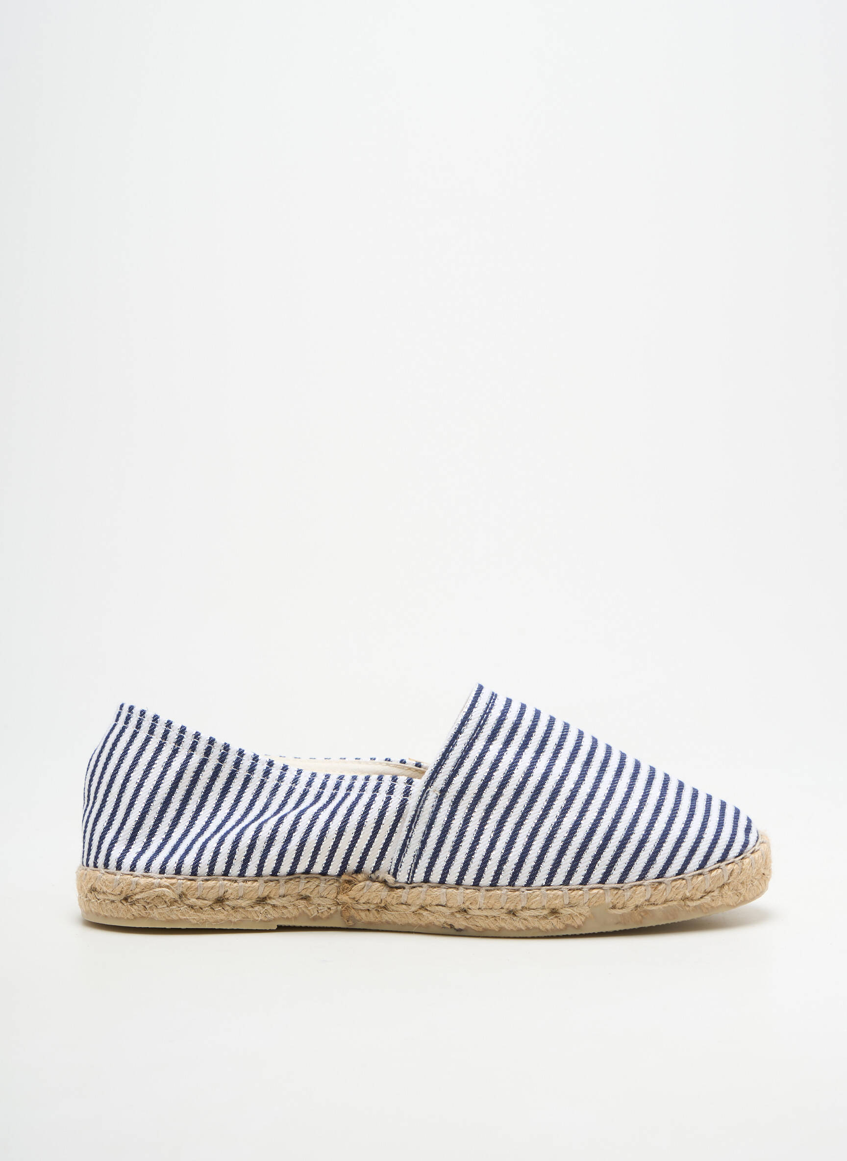 Espadrilės satino audinys plokščias kulnas iki 3 cm mėlyna LA MAISON DE L'ESPADRILLE moteris