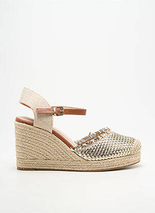 Espadrilės satino audinys kulnas nuo 7 iki 9 cm auksas VANESSA WU moteris