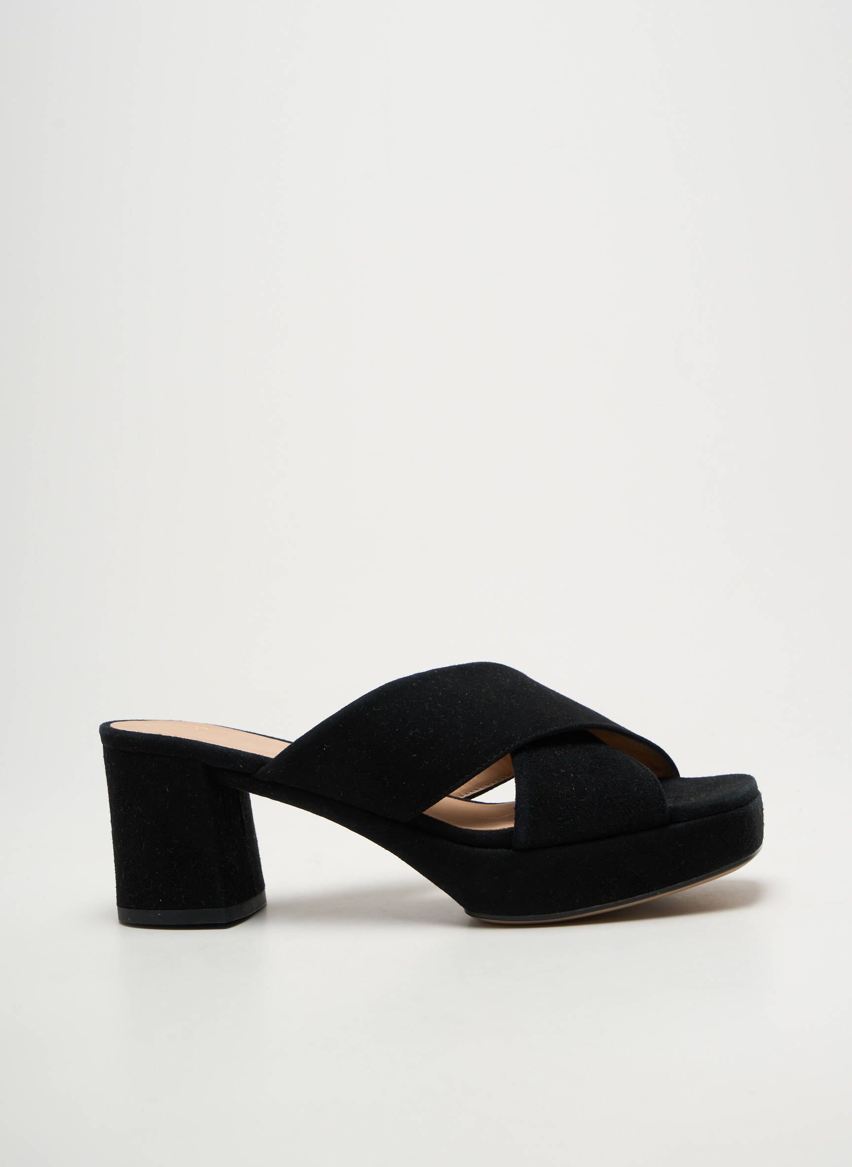 Mule/sabotai atvira pabaiga kulnas nuo 7 iki 9 cm juodas UNISA moteris
