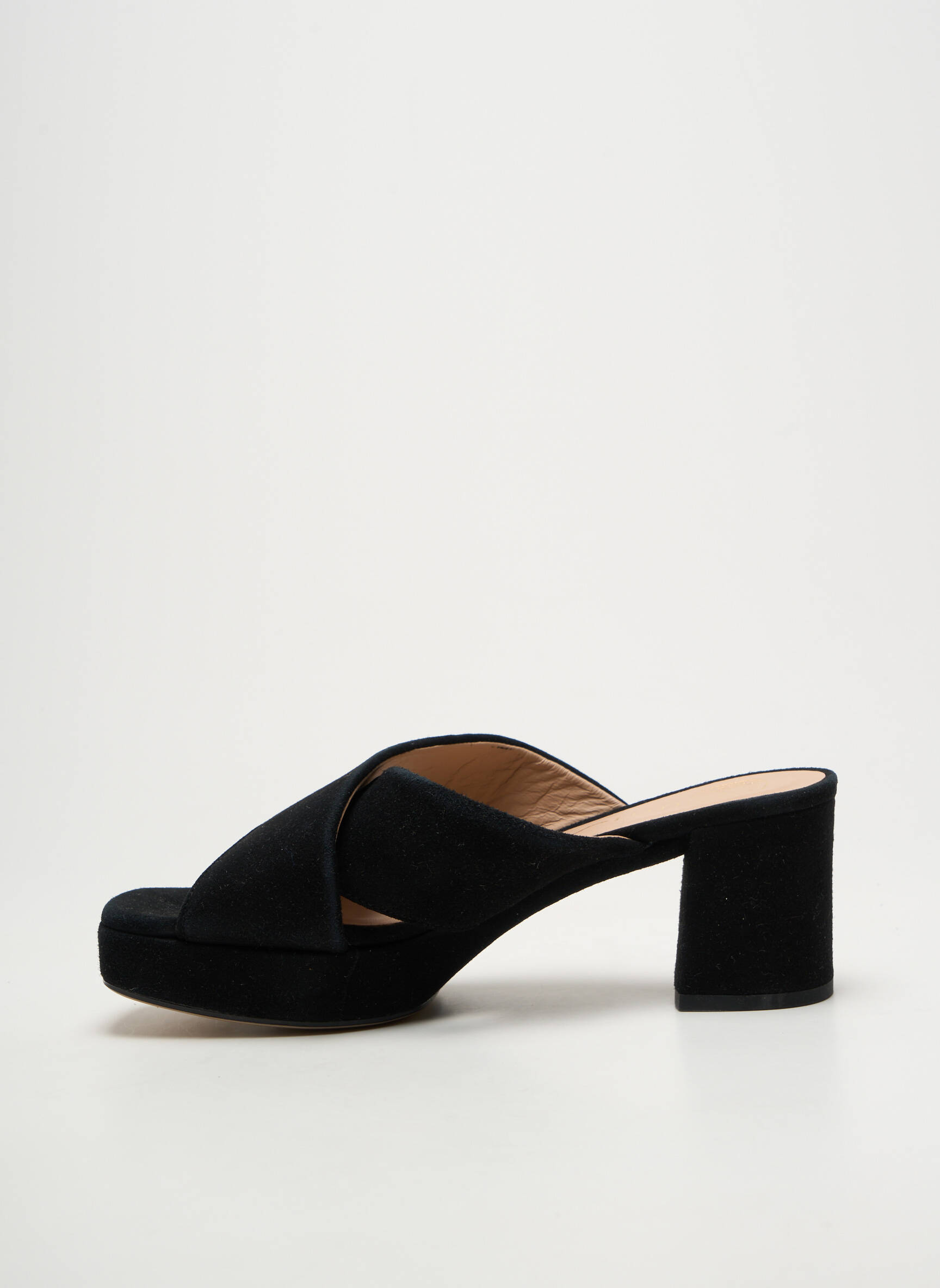 Mule/sabotai atvira pabaiga kulnas nuo 7 iki 9 cm juodas UNISA moteris