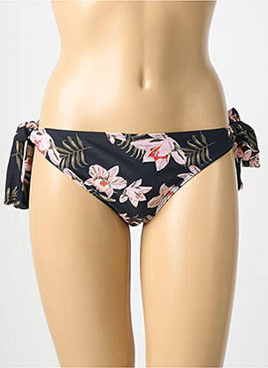 Maudymosi kelnaitės gėlių raštas bikini juodas SASSA moteris