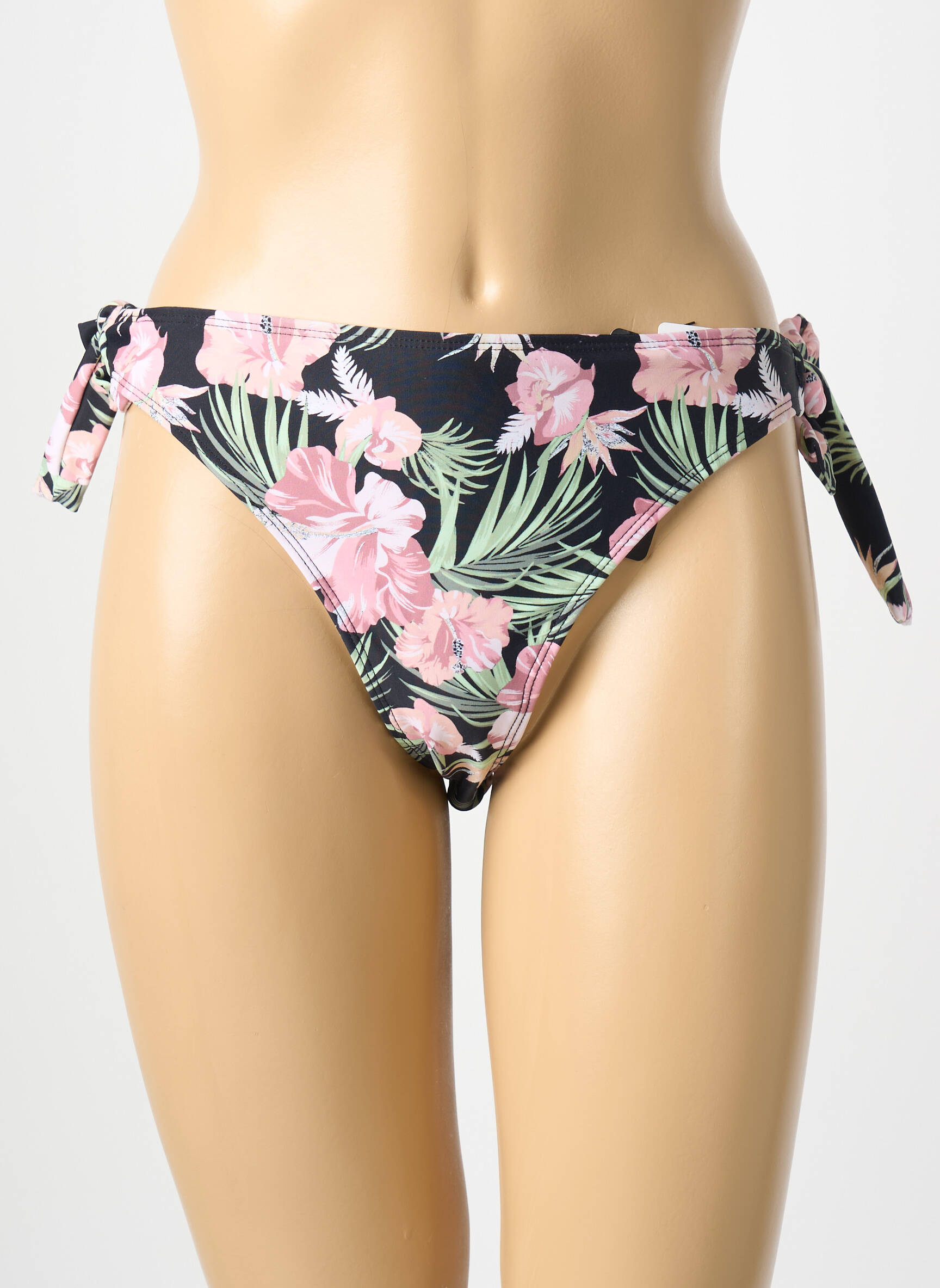 Maudymosi kelnaitės gėlių raštas bikini rožinė SASSA moteris