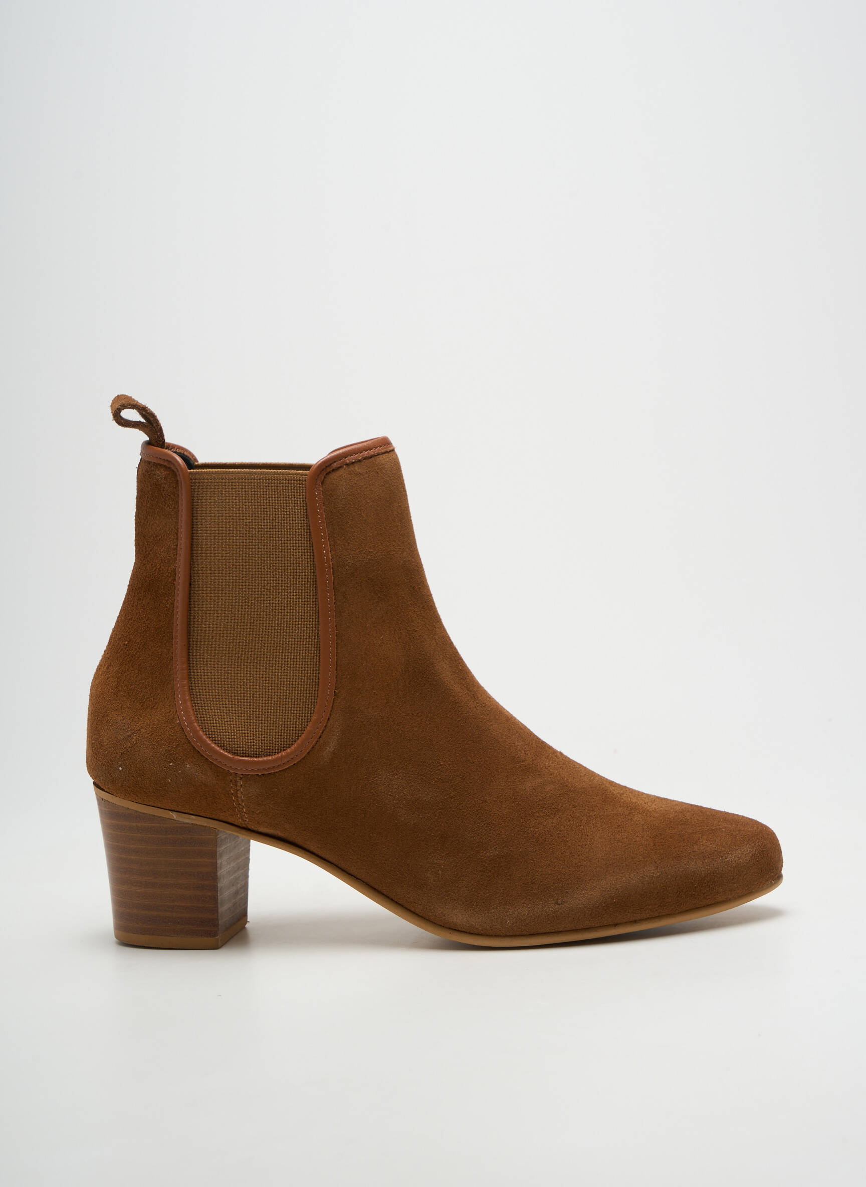 Batai/botai aštrus galas kulnas nuo 7 iki 9 cm rudas 70/30 moteris