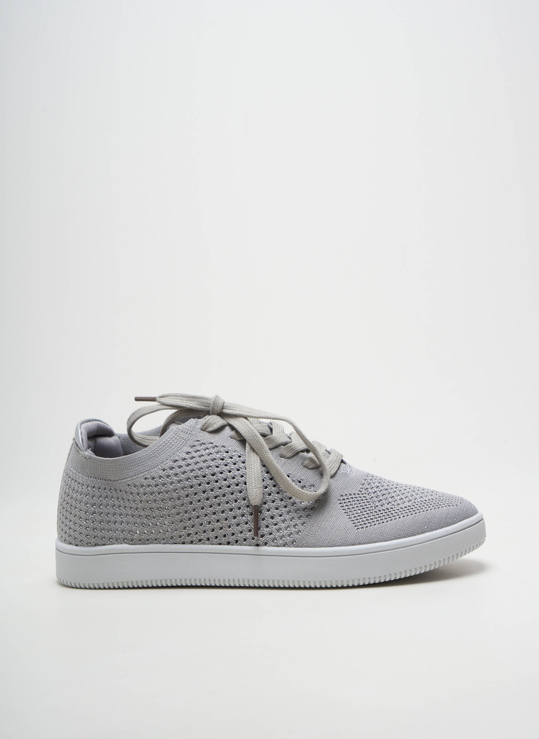 Bėgimo bateliai kompensuotas kulnas plokščias kulnas iki 3 cm sidabrinė I LOVE SHOES moteris