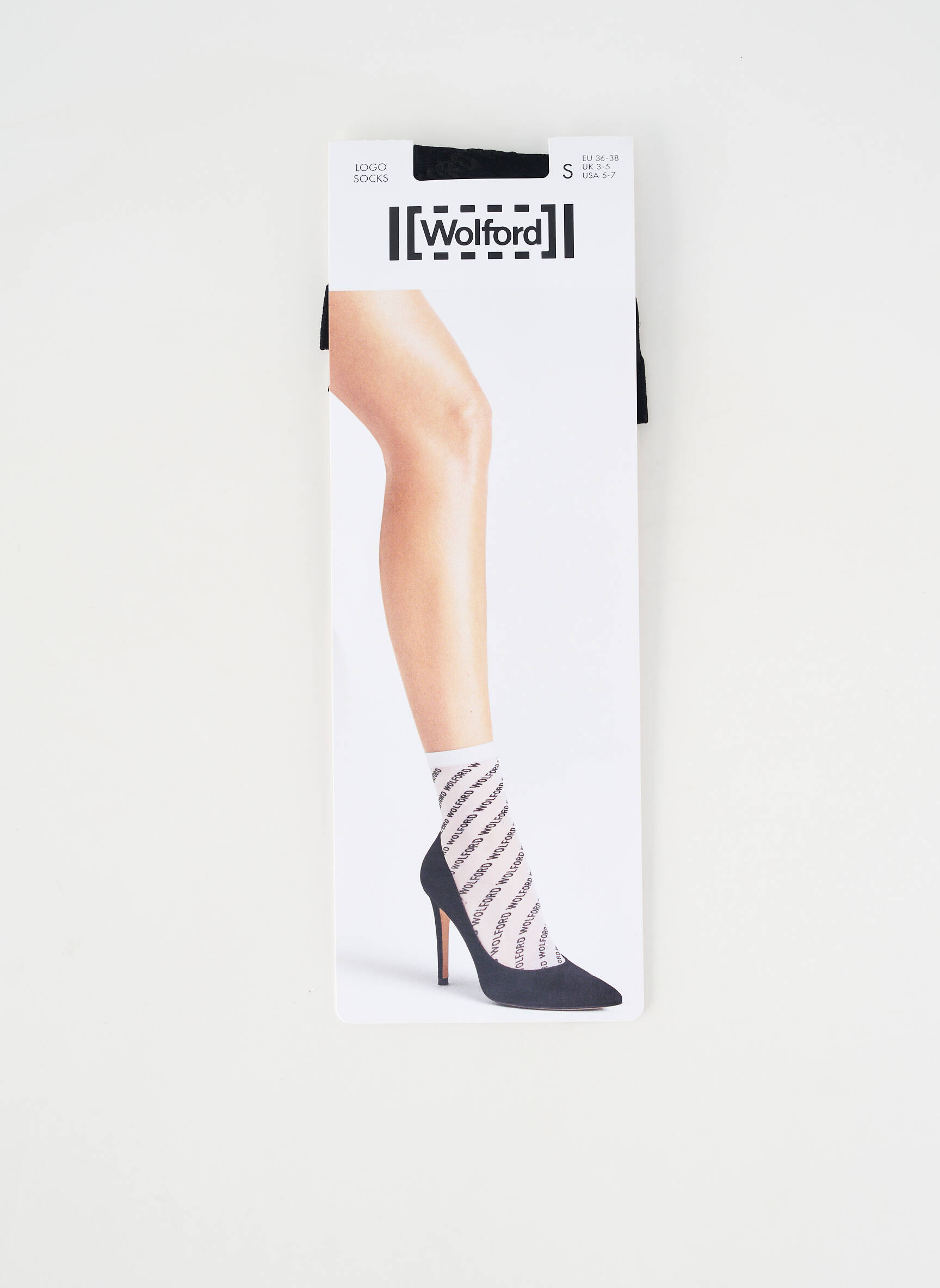 Kojinės puskojinės forma juodas WOLFORD moteris