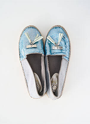 Espadrilės satino audinys plokščias kulnas iki 3 cm mėlyna LA STRADA moteris