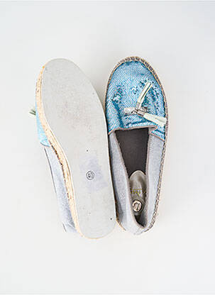 Espadrilės satino audinys plokščias kulnas iki 3 cm mėlyna LA STRADA moteris