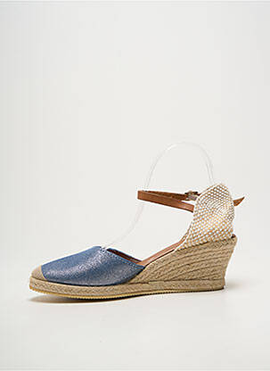Espadrilės satino audinys kulnas nuo 4 iki 6 cm mėlyna BELLA STORIA moteris