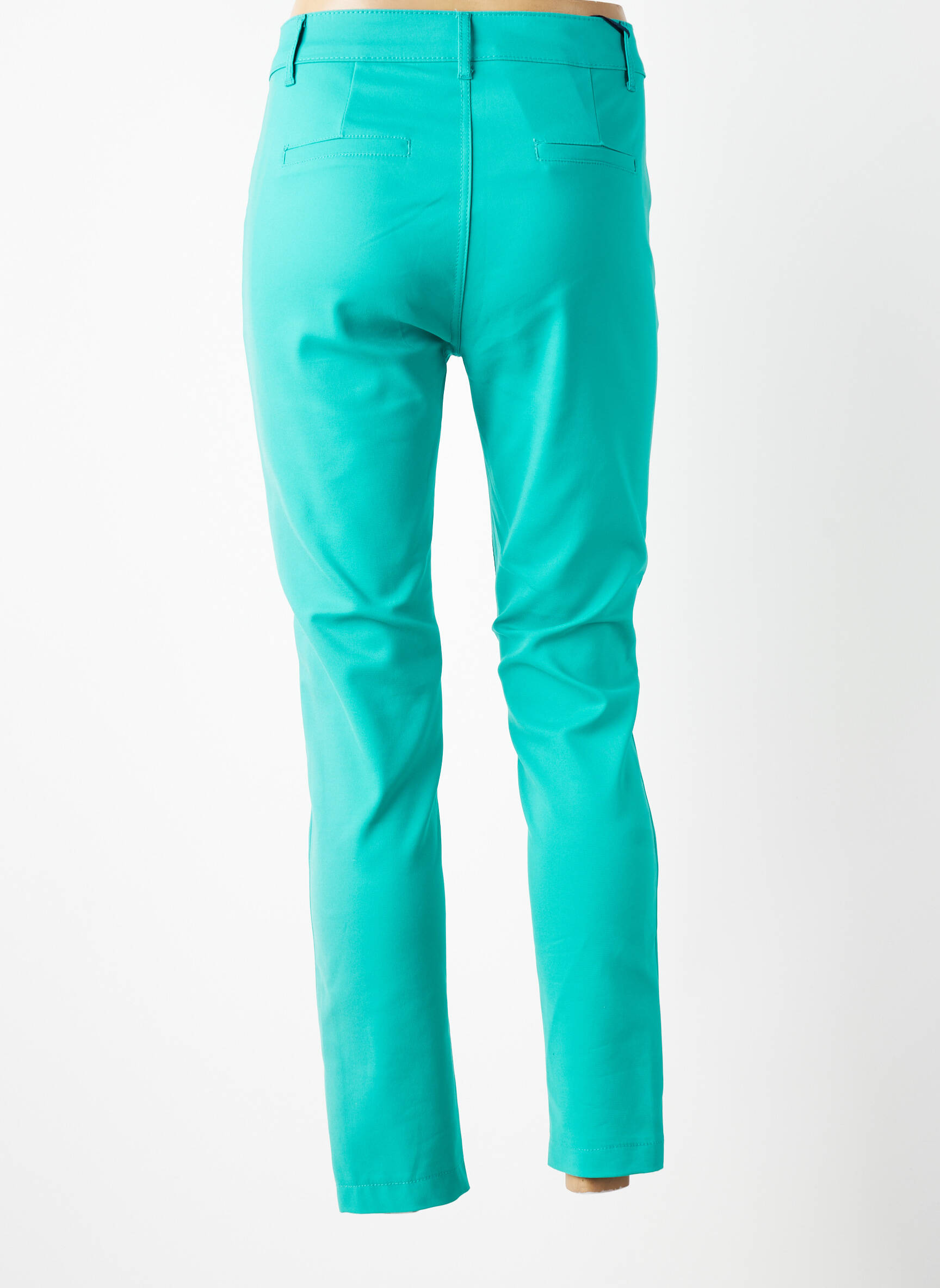 Chino kelnė uždarymas su užtrauktuku po mygtuku uždengimu normala dydis mėlyna LEMON DRESS moteris