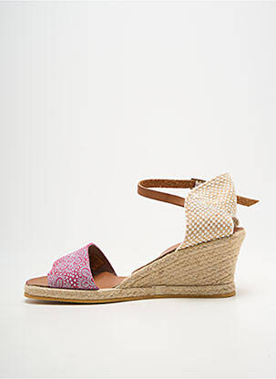 Espadrilės satino audinys kulnas nuo 7 iki 9 cm rožinė BELLA STORIA moteris