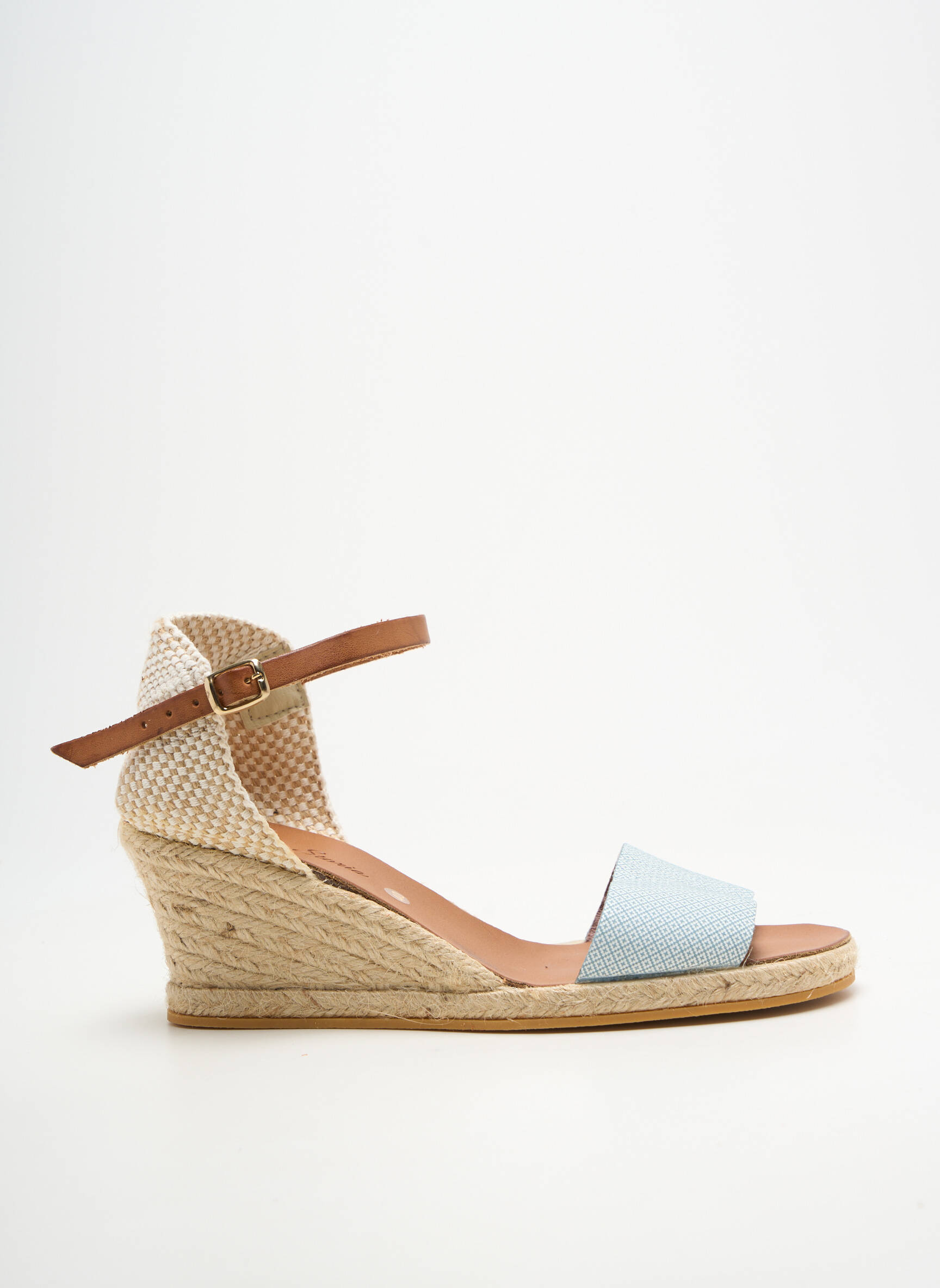 Espadrilės užsegimas su kaklo detalėmis kulnas nuo 4 iki 6 cm mėlyna BELLA STORIA moteris