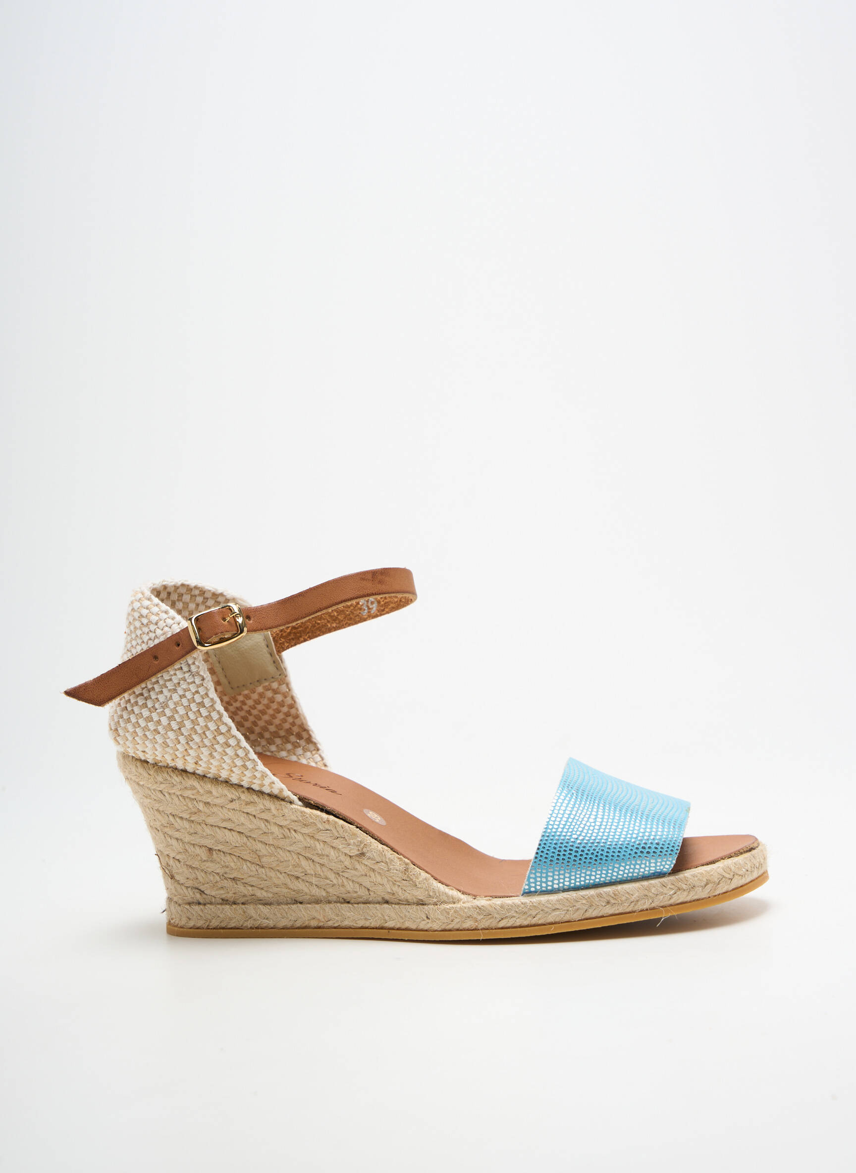 Espadrilės užsegimas su kaklo detalėmis kulnas nuo 4 iki 6 cm mėlyna BELLA STORIA moteris