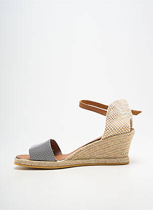 Espadrilės užsegimas su kaklo detalėmis kulnas nuo 4 iki 6 cm juodas THIERRY 21 moteris